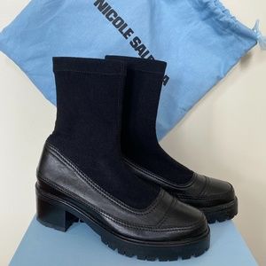 Nicole Saldaña Christina Sock Boot - Black Size 38
